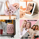 Gift For Bestie, Gift For Sisters - May You Always See The Reflection - Personalized Makeup Box With LED Mirror
