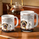 Dog Lovers,Pet Lovers,Dog Dad,Funny - We Would Bite Him In The Nuts - Personalized White Edge-to-Edge Mug