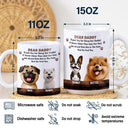 Dog Lovers,Pet Lovers,Dog Dad,Funny - We Would Bite Him In The Nuts - Personalized White Edge-to-Edge Mug