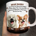 Dog Lovers,Pet Lovers,Dog Dad,Funny - We Would Bite Him In The Nuts - Personalized White Edge-to-Edge Mug