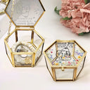 Gift For Mother, Gift For Grandma, Gift For Women, Love - Mama Bear Everything I Am You Helped Me To Be - Personalized Glass Jewelry Box