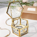 Gift For Mother, Gift For Grandma, Gift For Women, Love - Mama Bear Everything I Am You Helped Me To Be - Personalized Glass Jewelry Box