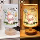 Parents, Gift For Kids, Happy, New baby - Baby Animal Night Light - Personalized Fabric Lamp