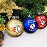 Christmas,New Dad,New baby,New Mom,Happy - Baby Expecting See You In 2026 - Personalized Ball Ornament