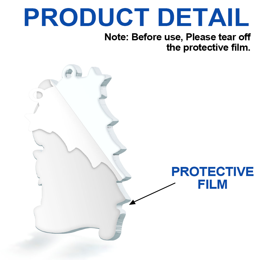 Christmas, New Mom, New baby, New Dad, Family, Happy - Baby First Christmas Keepsakes For Newborn 3D Effect - Personalized Custom Shaped Acrylic Ornament