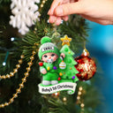 Souvenirs de Noël pour nouveau-né effet 3D - Décoration acrylique personnalisée 