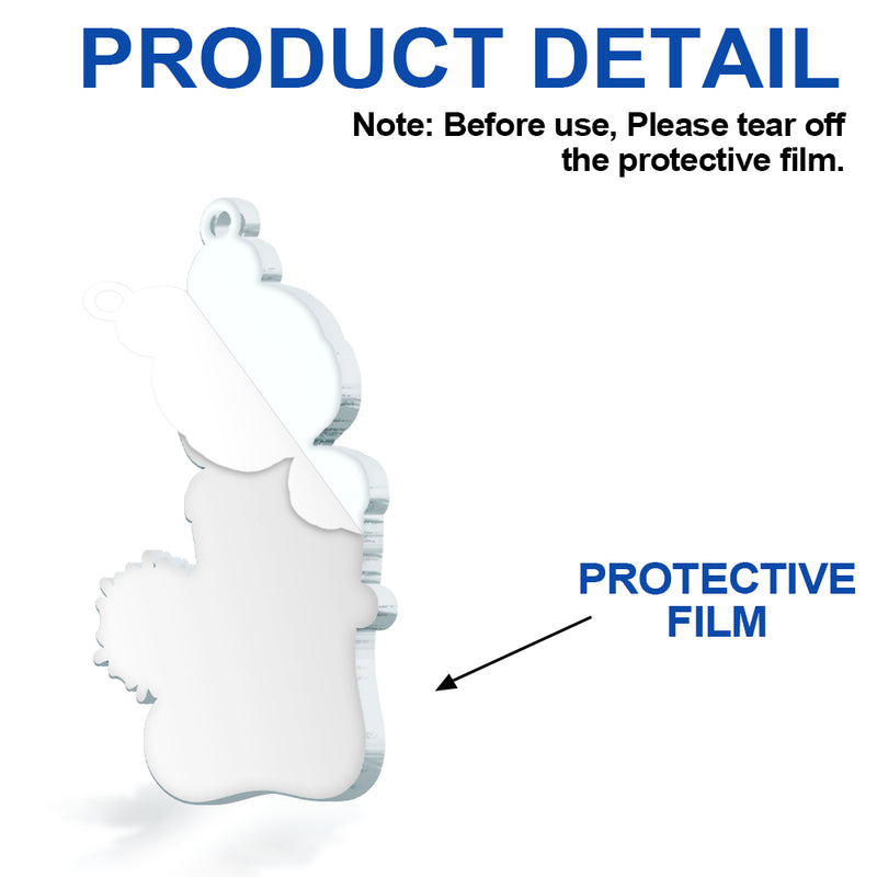 Christmas,New baby,Family,Happy - Baby First Christmas, Christmas Stocking - Personalized Custom Shaped Acrylic Ornament