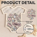 Christmas,New Dad,New baby,New Mom,Happy,Custom Photo - Baby Onise Baby Information - Personalized 3-Layered Acrylic Shaker Ornament