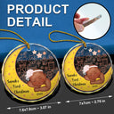 Gift For Kids, Parents, Christmas, Happy - Baby's First Christmas - Personalized Circle Glass Ornament