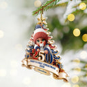 Adorable,Independence Day,Parents,America 250th,Christmas,Icon - Baby's First Christmas 250 America Anniversary - Personalized Custom Shaped Acrylic Ornament