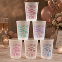 Playful, Gift For Yourself, Custom Text - Bachelorette Coast Party - Personalized Frosted Cups