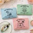 Travel,Confident,Gift For Bestie,Bachelorette,Icon - Bachelorette The Bach Club - Personalized Corduroy Makeup Bag