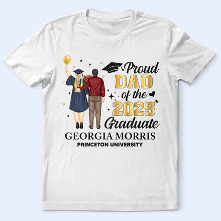 Papa fier d'un enfant diplômé - T-shirt personnalisé