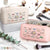 Gift For Yourself, Gift For Women, Happy - Bad Bi*ch Affirmation - Personalized Leather Makeup Bag
