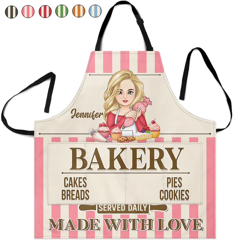 Gift For Yourself,Gift For Women,Happy,Baking ,Cooking - Baking Woman Made With Love - Personalized Apron