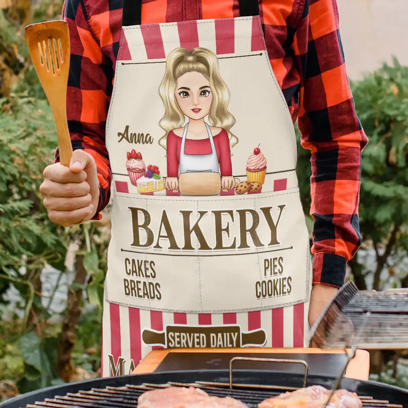 Gift For Yourself,Gift For Women,Happy,Baking ,Cooking - Baking Woman Made With Love - Personalized Apron