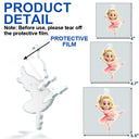 Gift For Kids,Happy,Christmas - Ballerina Cute Girl 3D Effect - Personalized Custom Shaped Acrylic Ornament