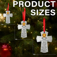 New baby, Christmas, Christian - Baptism Cross Bless This Child - Personalized Metal Ornament