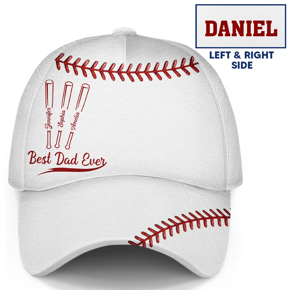 Sport Dad,Baseball,Gift For Father,Icon,Proud - Baseball Best Dad Ever - Personalized Classic Cap
