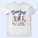 Gift For Father, Dad's Hobby, Sport Dad, Happy - Baseball Dad 3D Effect - Personalized T Shirt