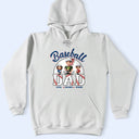 Gift For Father, Dad's Hobby, Sport Dad, Happy - Baseball Dad 3D Effect - Personalized T Shirt