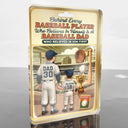 Gift For Father,Love,Baseball - Baseball Dad Behind Every Baseball Player - Personalized Custom Shaped Acrylic Plaque