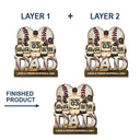 Gift For Father, Love, Baseball - Baseball Dad Behind Every Baseball Player - Personalized Custom Shaped Car Visor Clip