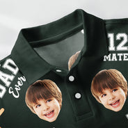 Gift For Father,Gift For Couples,Dad - Children,Dad's Hobby,Happy - Baseball Dad Best Dad Ever - Personalized Polo Shirt