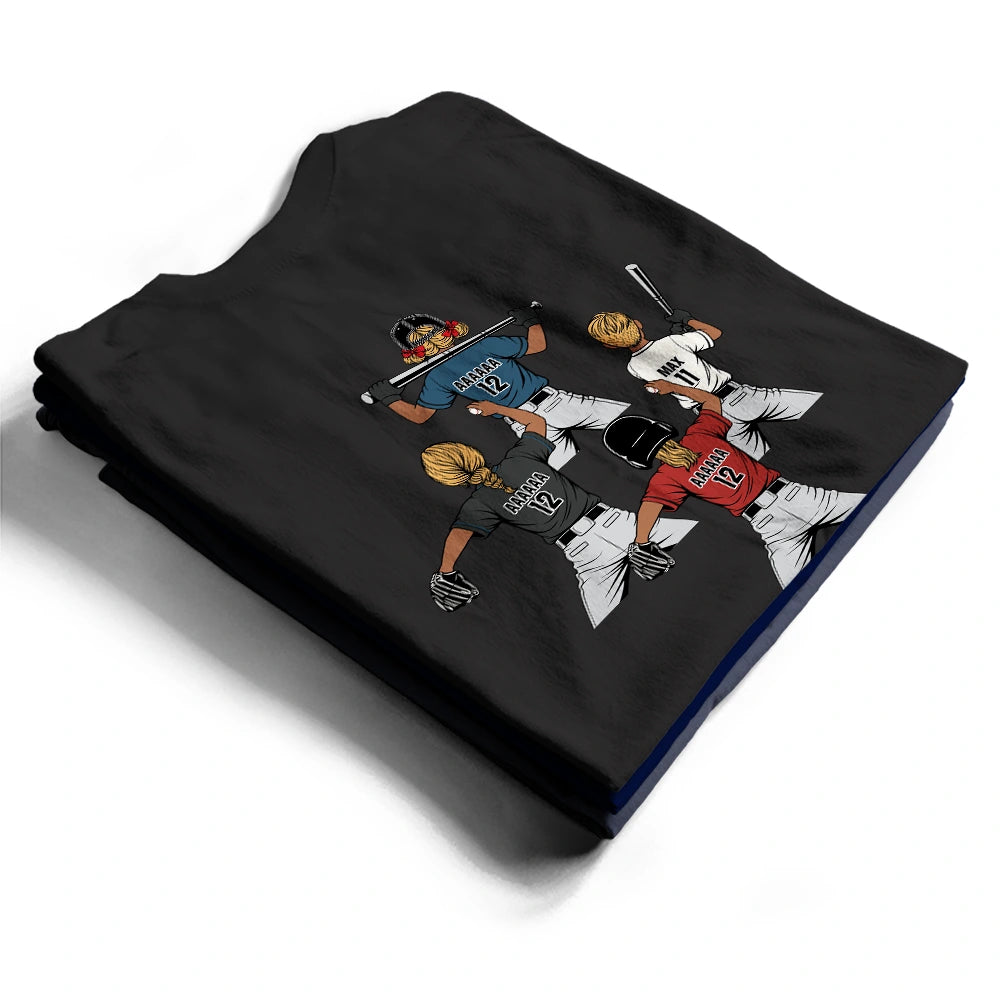 Gift For Father,Gift For Grandpa,Baseball,Non-Eng,Vector,Humorous - Baseball Dad Crossed Arrows - Personalized T Shirt