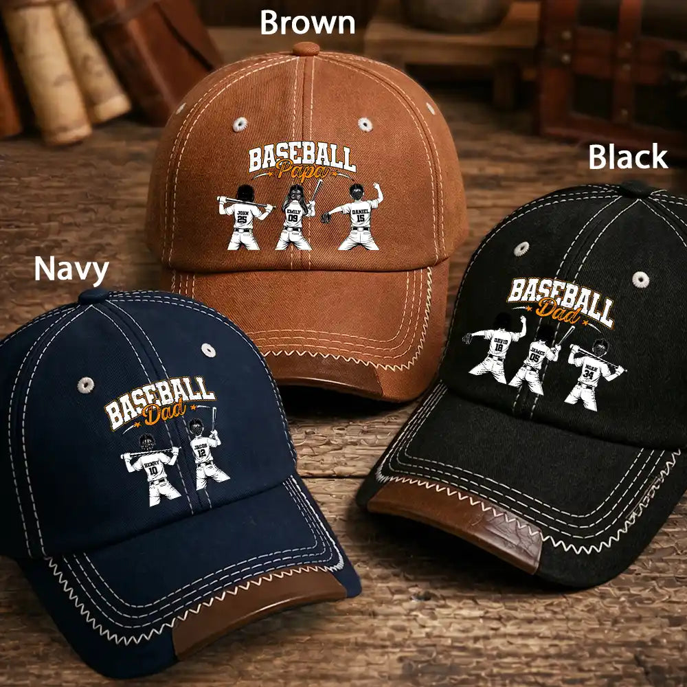 Baseball, Gift For Father, Top Market, Confident, Icon - Baseball Dad Grandpa - Personalized Vintage Baseball Cap