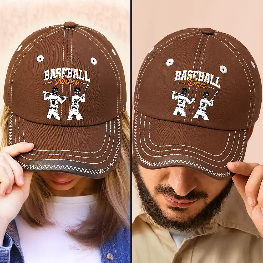 Baseball, Gift For Father, Top Market, Confident, Icon - Baseball Dad Grandpa - Personalized Vintage Baseball Cap