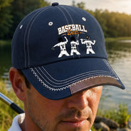 Baseball, Gift For Father, Top Market, Confident, Icon - Baseball Dad Grandpa - Personalized Vintage Baseball Cap