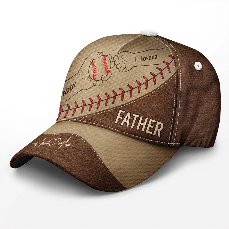 Gift For Father,Dad,Children,Sport Dad,Baseball - Baseball Dad & Children - Personalized Classic Cap