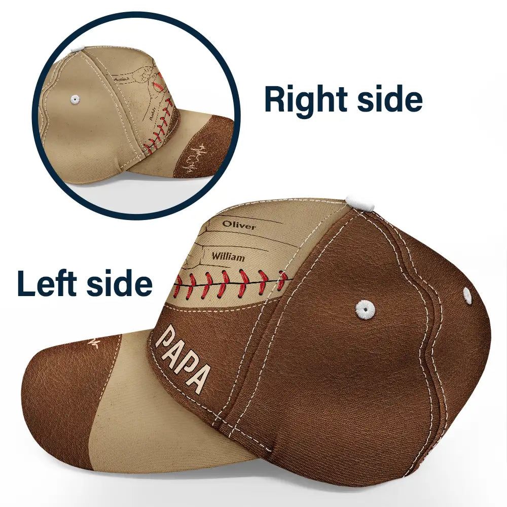 Gift For Father,Dad,Children,Sport Dad,Baseball - Baseball Dad & Children - Personalized Classic Cap