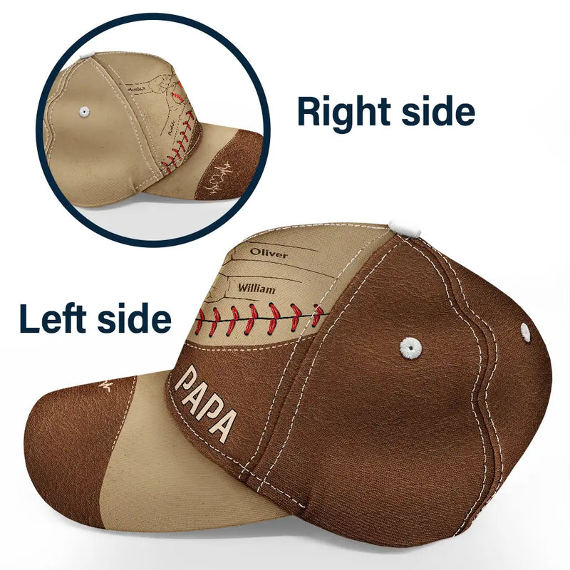 Gift For Father,Dad,Children,Sport Dad,Baseball - Baseball Dad & Children - Personalized Classic Cap