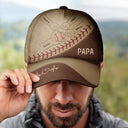 Gift For Father,Dad,Children,Sport Dad,Baseball - Baseball Dad & Children - Personalized Classic Cap