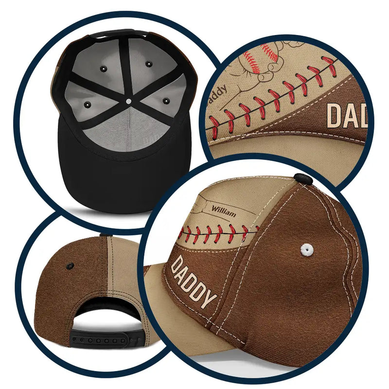 Gift For Father,Dad,Children,Sport Dad,Baseball - Baseball Dad & Children - Personalized Classic Cap
