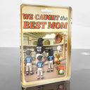 Gift For Mother, Sport Mom, Mom's Hobby, Baseball, Happy - Baseball I Caught The Best Mom - Personalized Custom Shaped Acrylic Plaque