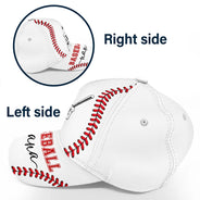 Gift For Mother,Gift For Father,Baseball,Happy - Baseball Mom Dad - Personalized Classic Cap