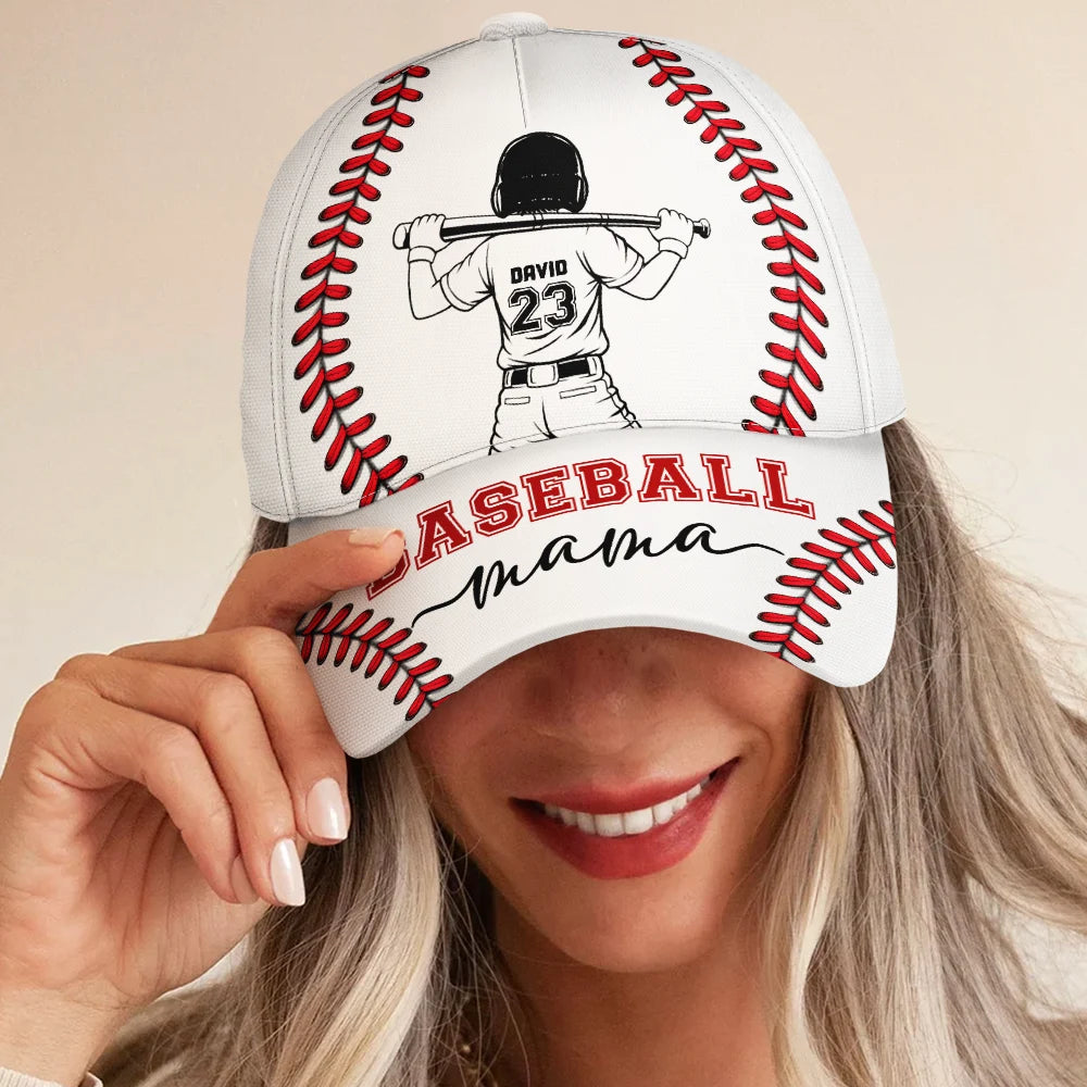 Gift For Mother,Gift For Father,Baseball,Happy - Baseball Mom Dad - Personalized Classic Cap