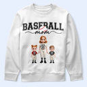 Gift For Wife,Gift For Mother,Gift For Grandma,Mom's Hobby,Sport Mom,Mom - Children,Happy,Baseball - Baseball Mom Kids - Personalized T Shirt