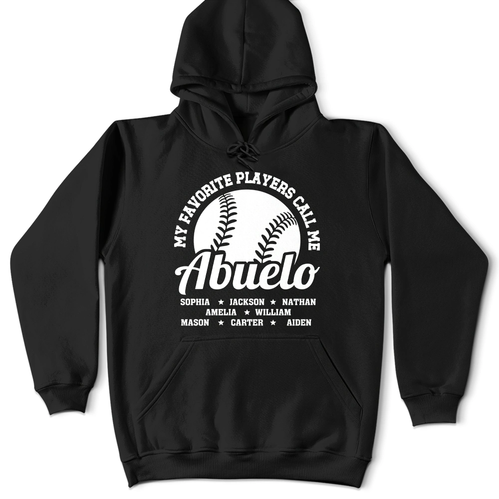 Gift For Father, Gift For Grandpa, Baseball, Happy - Baseball My Favorite Players Call Me Grandpa - Personalized T Shirt