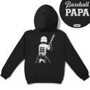 Gift For Father,Gift For Grandpa,Baseball,Softball,Non-Eng,Icon,Confident - Baseball Softball Dad Papa Kids Backside Line Art - Personalized T Shirt