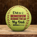 Gift For Father, Sport Dad, Baseball, Happy - Baseball We Hit A Homerun 3D Effect - Personalized Baseball, Softball