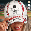 Gift For Mother,Gift For Father,Baseball,Happy - Baseball Mom Dad - Personalized Classic Cap