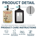 Happy, Gift For Yourself, Gift For Women, Gift For Men, Travel - Be Strong And Courageous - Personalized Luggage Tag