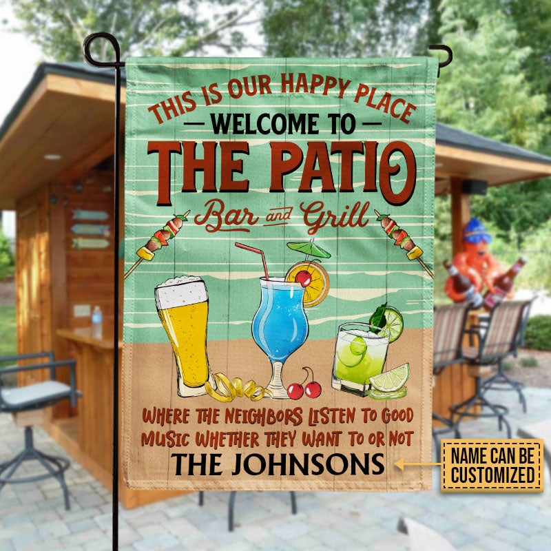 Beach Patio Listen To Good Music Custom Flag