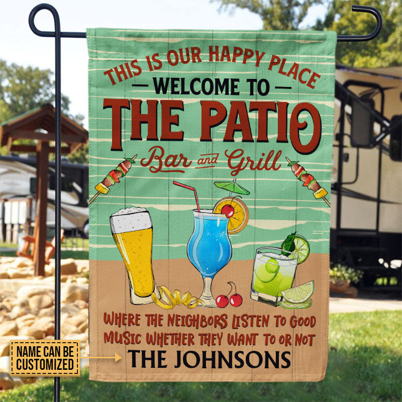 Beach Patio Listen To Good Music Custom Flag