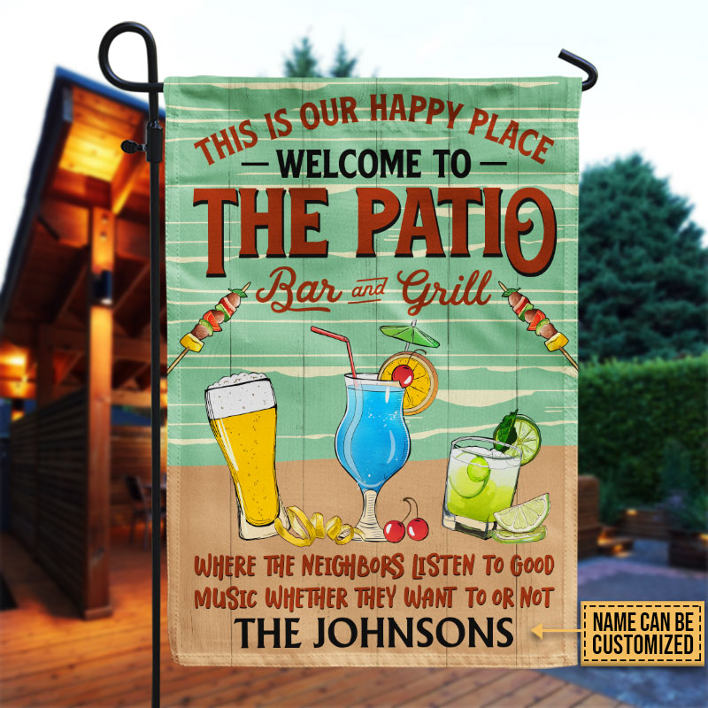 Beach Patio Listen To Good Music Custom Flag