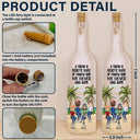 Gift For Bestie, Funny - Beach Bestie I Smile Because You Are My Sister - Personalized Bottle Light